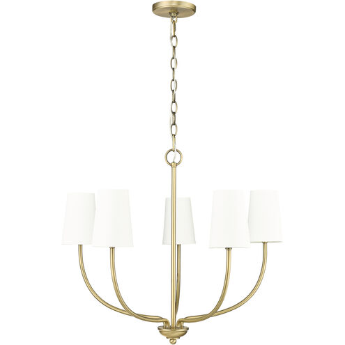 Kandor 5 Light 26 inch Vintage Brass Chandelier Ceiling Light
